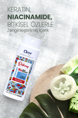 Clere Restoring Mavi Lotus Çiçeği ve Nar Özlü Renk Koruyucu Onarıcı Saç Kremi - 4