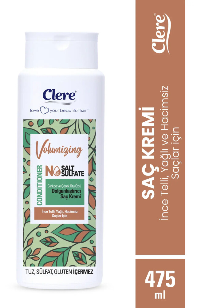 Clere Volumizing Ginkgo ve Çörek Otu Özlü Dolgunlaştırıcı Saç Kremi - Clere