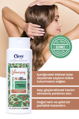 Clere Volumizing Ginkgo ve Çörek Otu Özlü Dolgunlaştırıcı Saç Kremi - 5