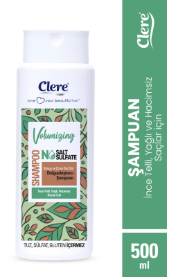 Clere Volumizing Ginkgo ve Çörek Otu Özlü Dolgunlaştırıcı Şampuan - 1