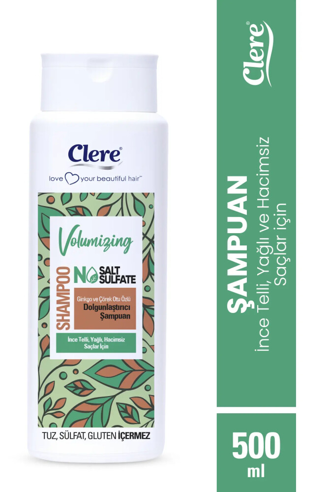 Clere Volumizing Ginkgo ve Çörek Otu Özlü Dolgunlaştırıcı Şampuan - Clere