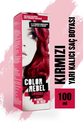 Color Rebel Parabensiz & Amonyaksız Kırmızı Geçici Saç Boyası - 1