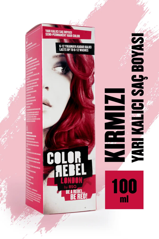 Color Rebel Parabensiz & Amonyaksız Kırmızı Geçici Saç Boyası - Color Rebel London