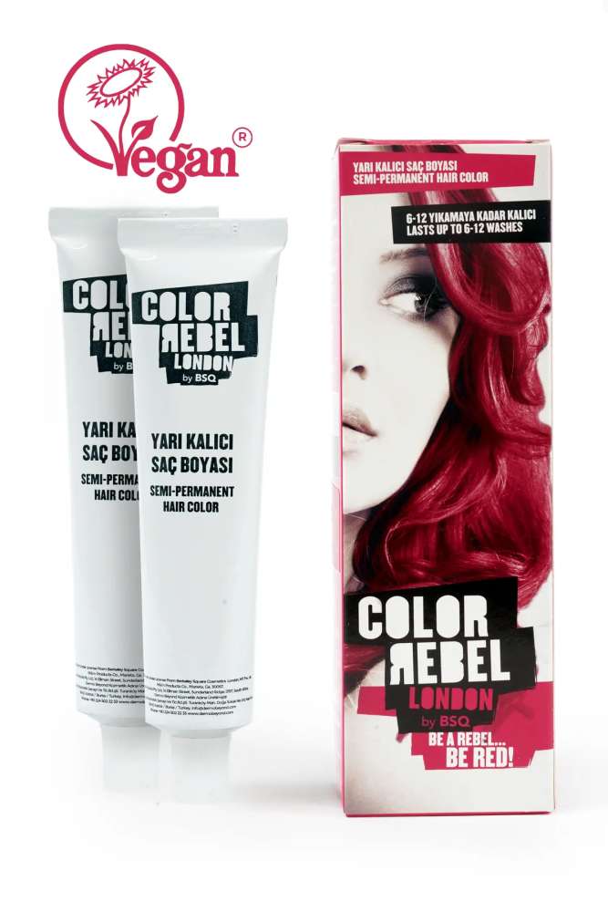 Color Rebel Parabensiz & Amonyaksız Kırmızı Geçici Saç Boyası - 5