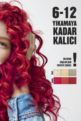 Color Rebel Parabensiz & Amonyaksız Kırmızı Geçici Saç Boyası - 2