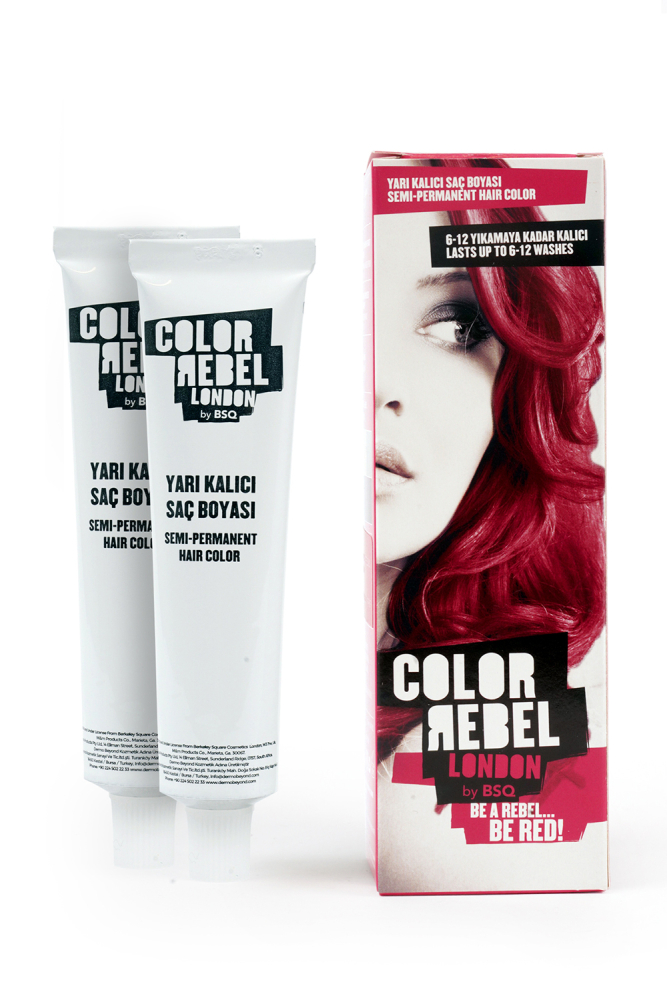 Color Rebel Parabensiz & Amonyaksız Kırmızı Geçici Saç Boyası - 3