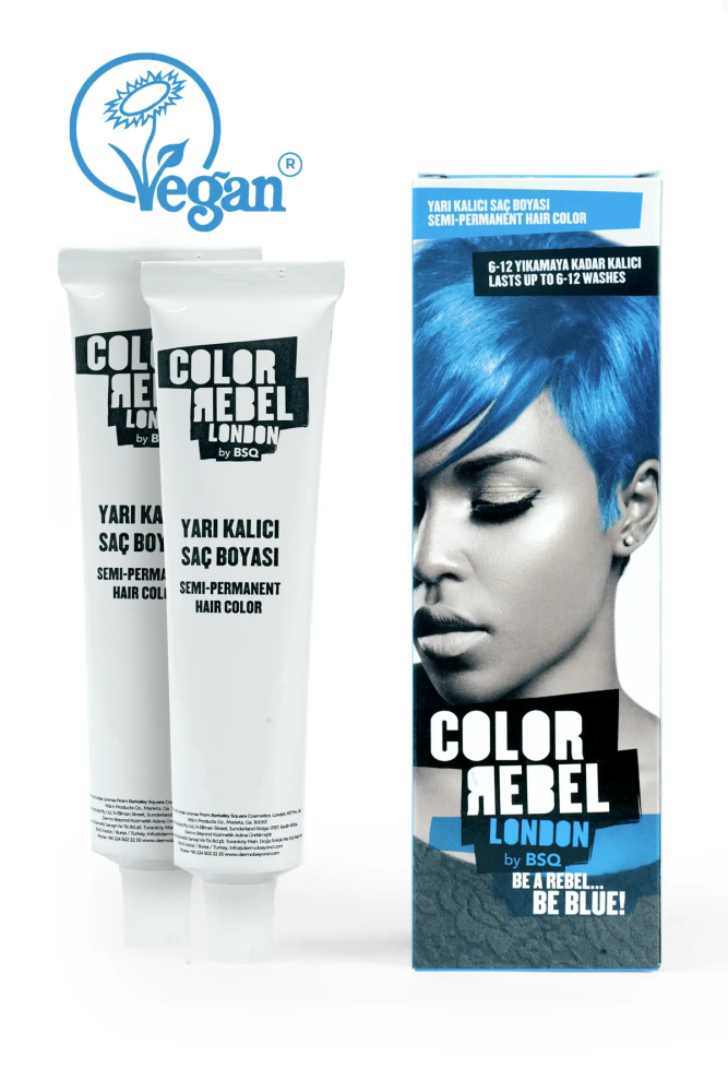 Color Rebel Parabensiz & Amonyaksız Mavi Geçici Saç Boyası - 4