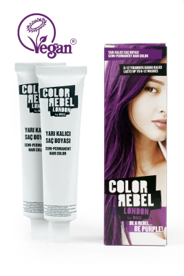 Color Rebel Parabensiz & Amonyaksız Mor Geçici Saç Boyası - 4