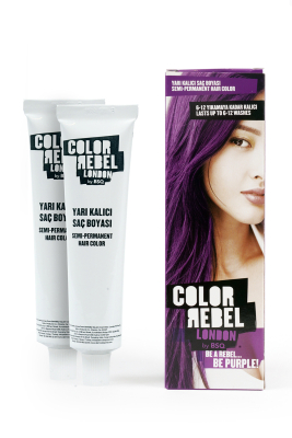 Color Rebel Parabensiz & Amonyaksız Mor Geçici Saç Boyası - 2