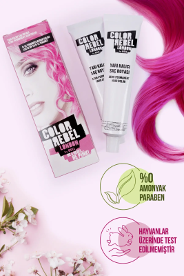 Color Rebel Parabensiz & Amonyaksız Pembe Geçici Saç Boyası - 3