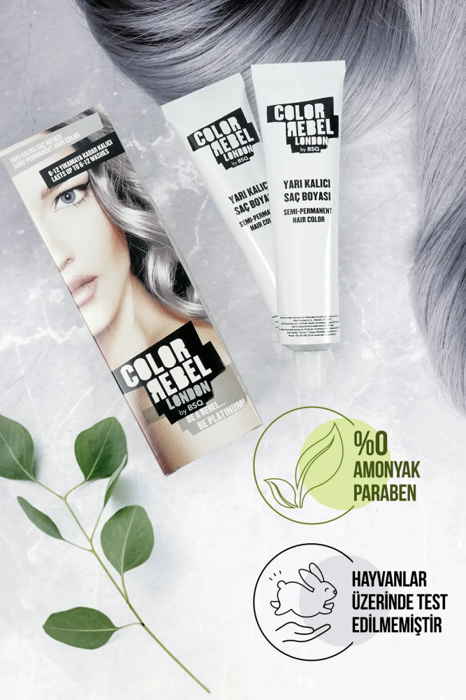 Color Rebel Parabensiz & Amonyaksız Platinyum Geçici Saç Boyası - 4