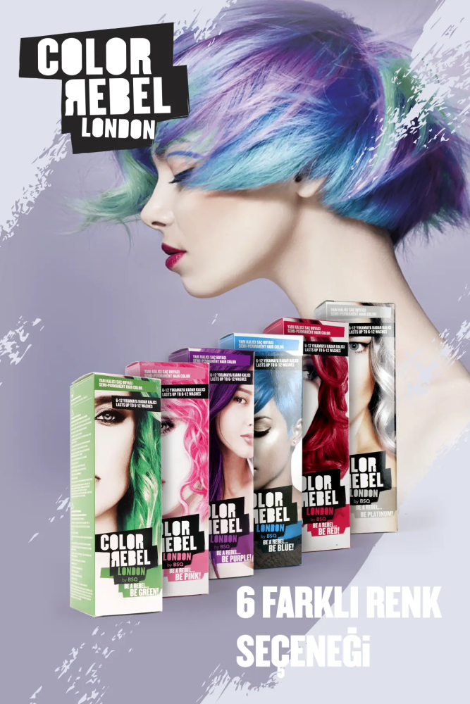 Color Rebel Parabensiz & Amonyaksız Platinyum Geçici Saç Boyası - 7