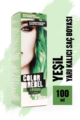 Color Rebel Parabensiz & Amonyaksız Yeşil Geçici Saç Boyası - 1