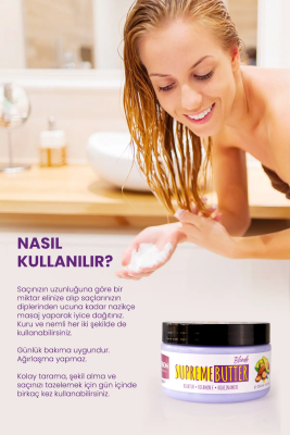 Mousson Laboratories 11 Özel Yağ İçeren Supreme Butter Blonde Durulanmayan Saç Bakım Kremi - 5