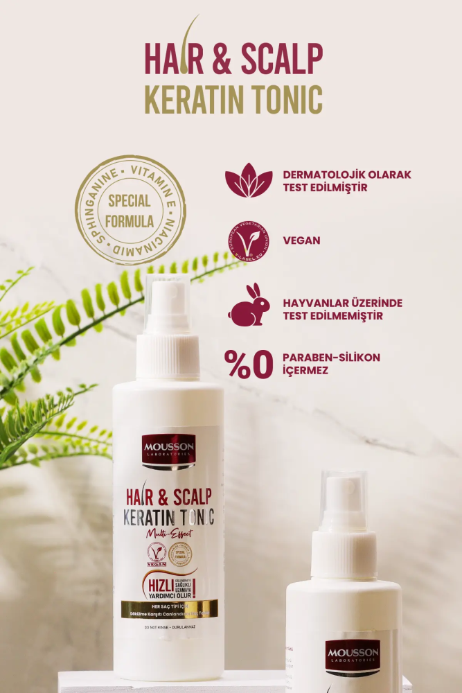 Mousson Laboratories Multi Effect Dökülme Karşıtı Canlandırıcı Saç ve Saç Derisi Toniği - 2