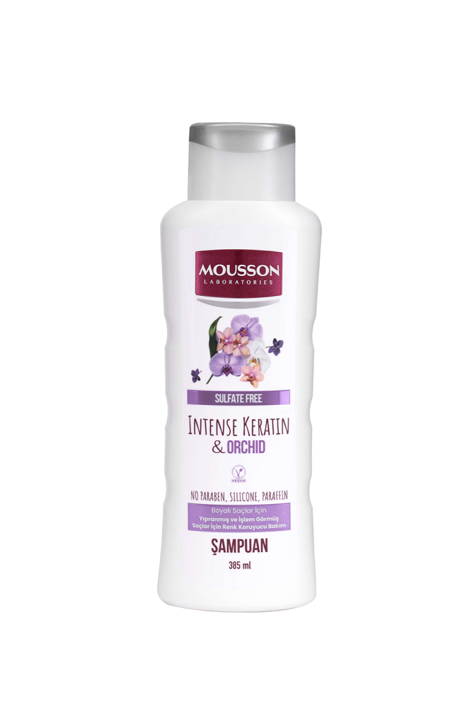 Mousson Yoğun Keratin & Orkide İçeren Renk Koruyucu ve Yıpranmayı Onaran Sülfatsız Saç Bakım Şampuanı - 3